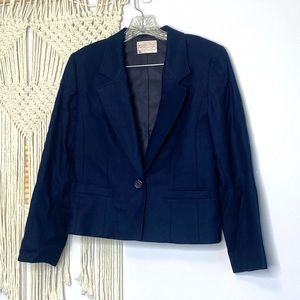Pendleton cropped wool blazer